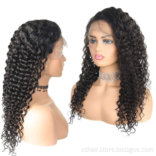 Best Selling Glueless Virgin Ponytail Bleached Knot Straight Lace Front Black Woman Ginger Full Nature Human Hair Wig